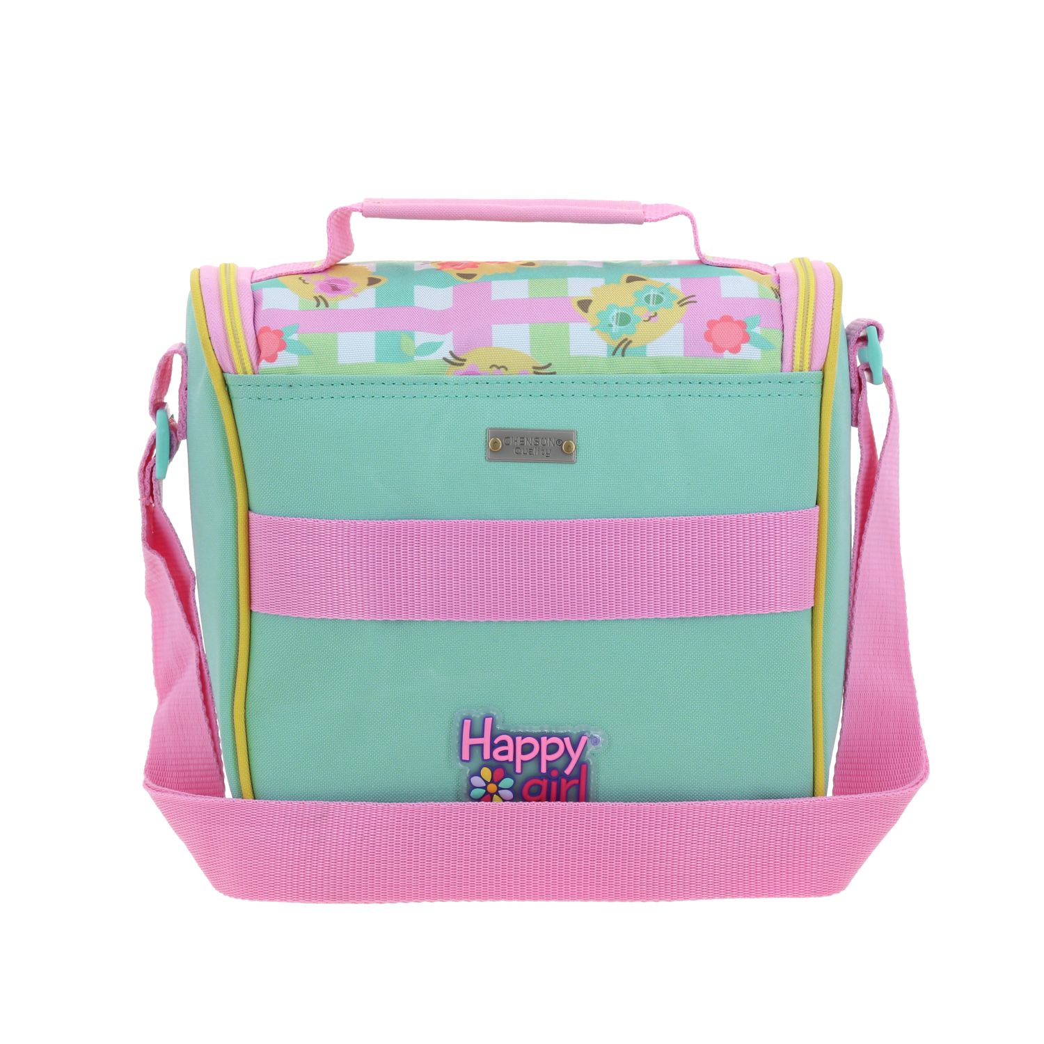 Lonchera escolar térmica Happy Girl by Chenson Rosa para niña – ¡Perfecta para la escuela! 4