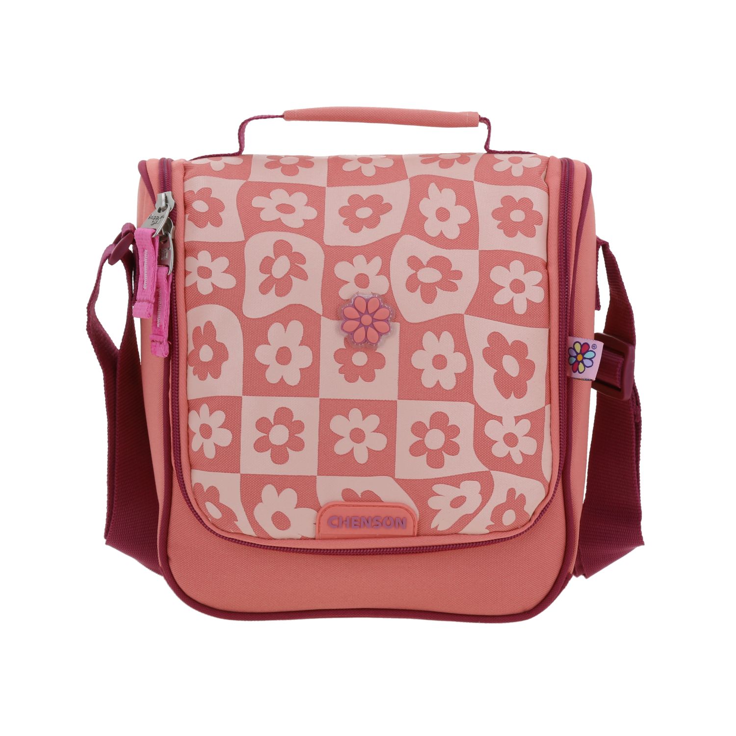 Lonchera Escolar Térmica Happy Girl Fucsia para Niña – Ideal para Secundaria