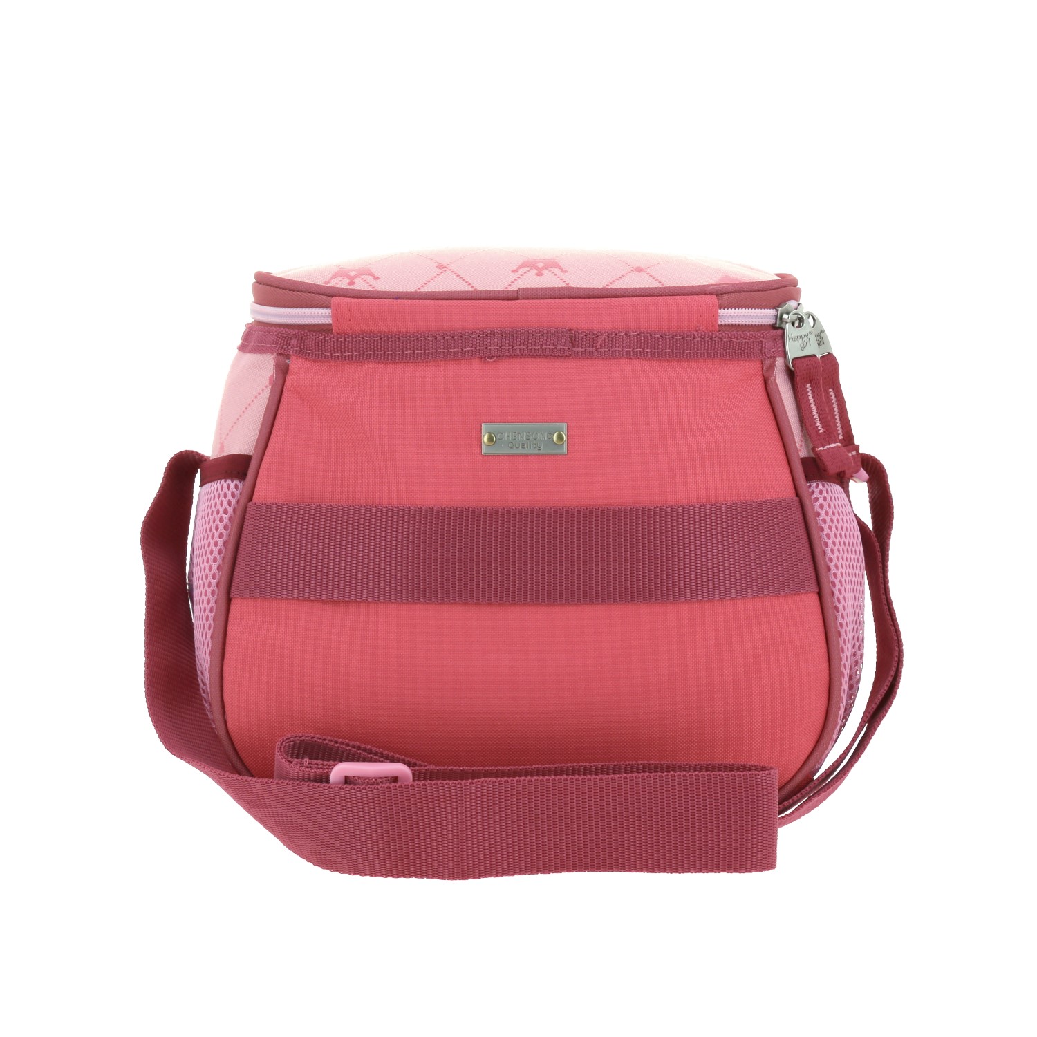 Lonchera escolar térmica Happy Girl rosa para niña – Ideal para la primaria 4