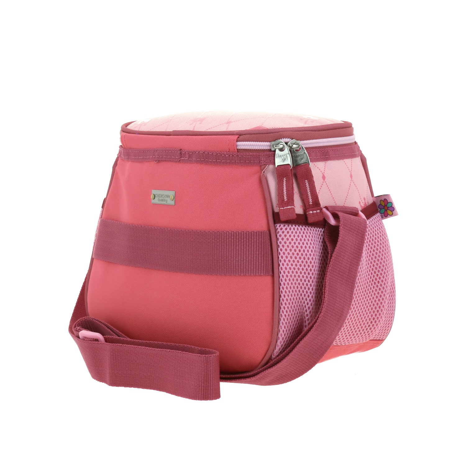 Lonchera escolar térmica Happy Girl rosa para niña – Ideal para la primaria 5