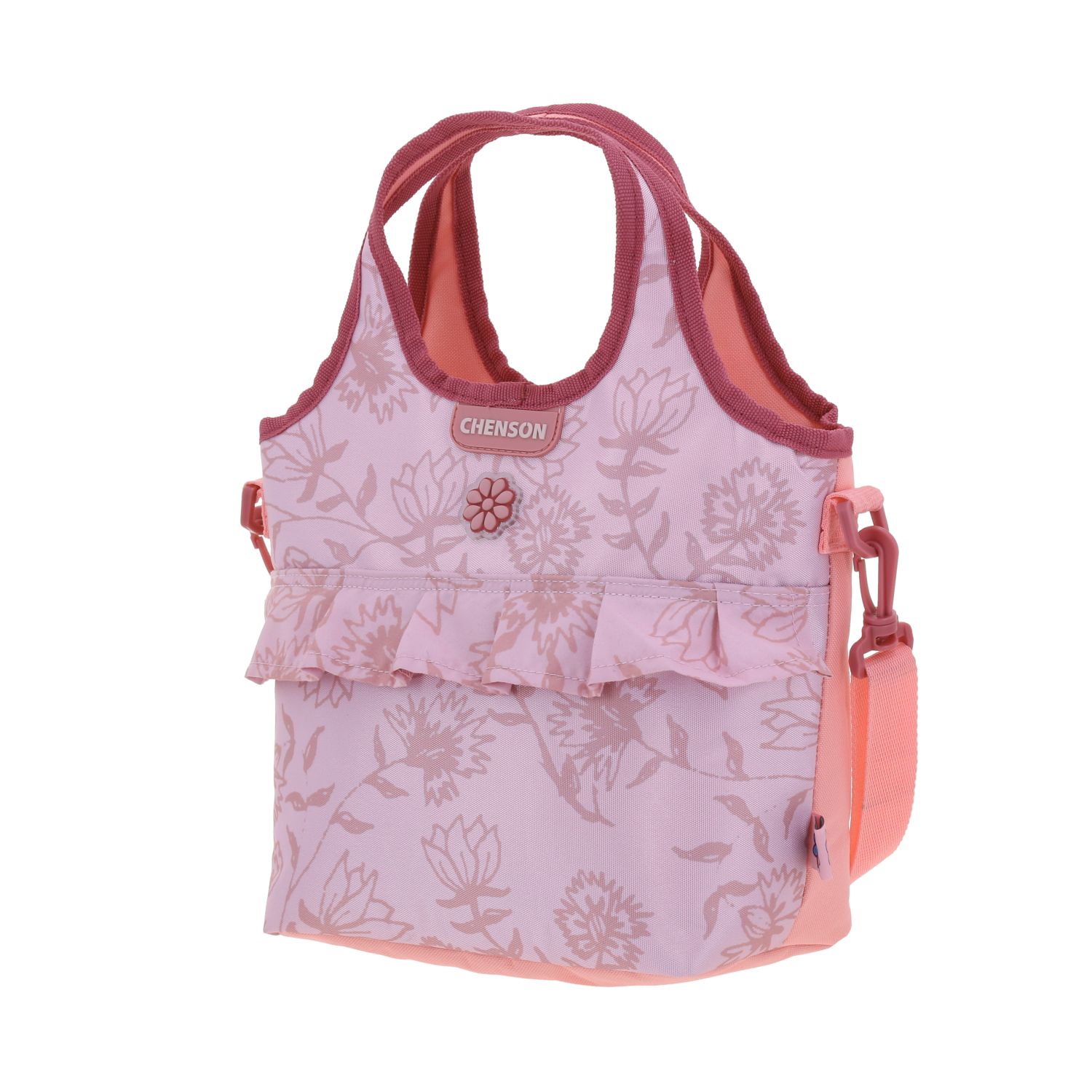 Lonchera escolar térmica Happy Girl rosa para niña – Ideal para secundaria 2