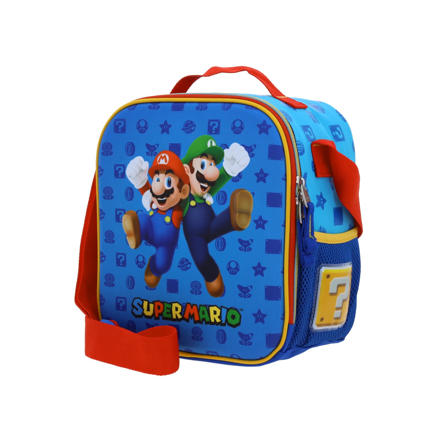 Lonchera escolar térmica Mario Bros Azul – Ideal para niños en la escuela 2
