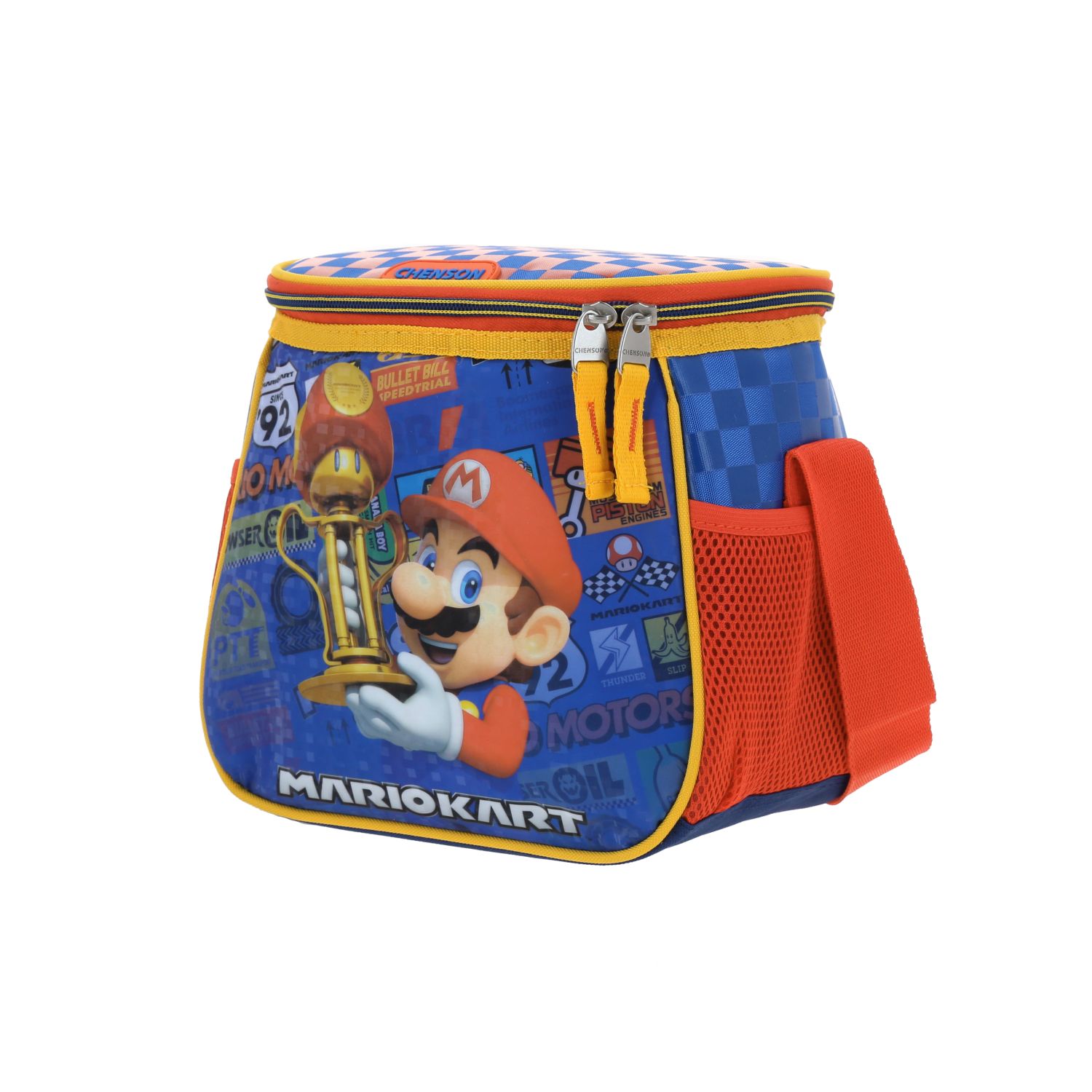 Lonchera escolar térmica Mario Bros azul para niño – Ideal para primaria 2