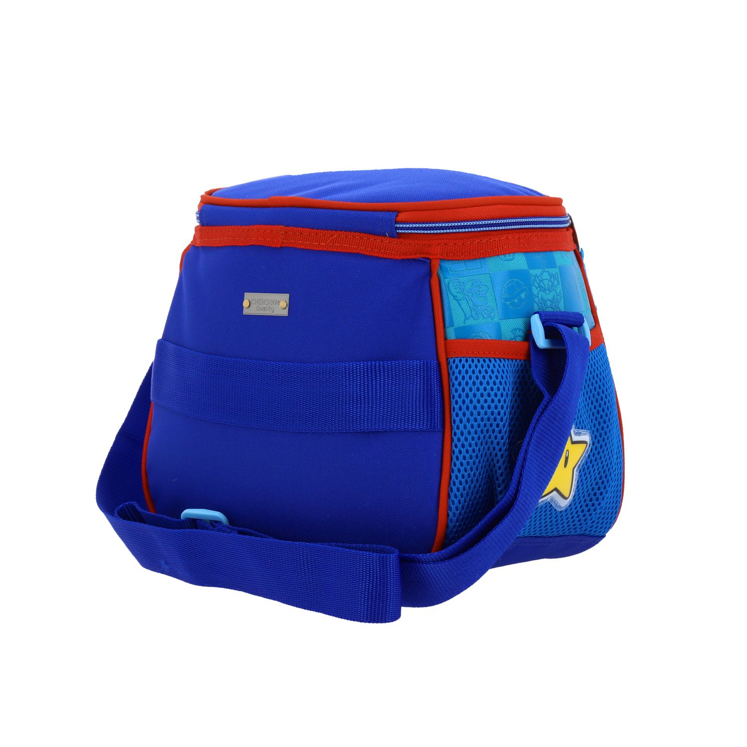 Lonchera Escolar Térmica Mario Bros by Chenson Azul con Asa Ajustable 5