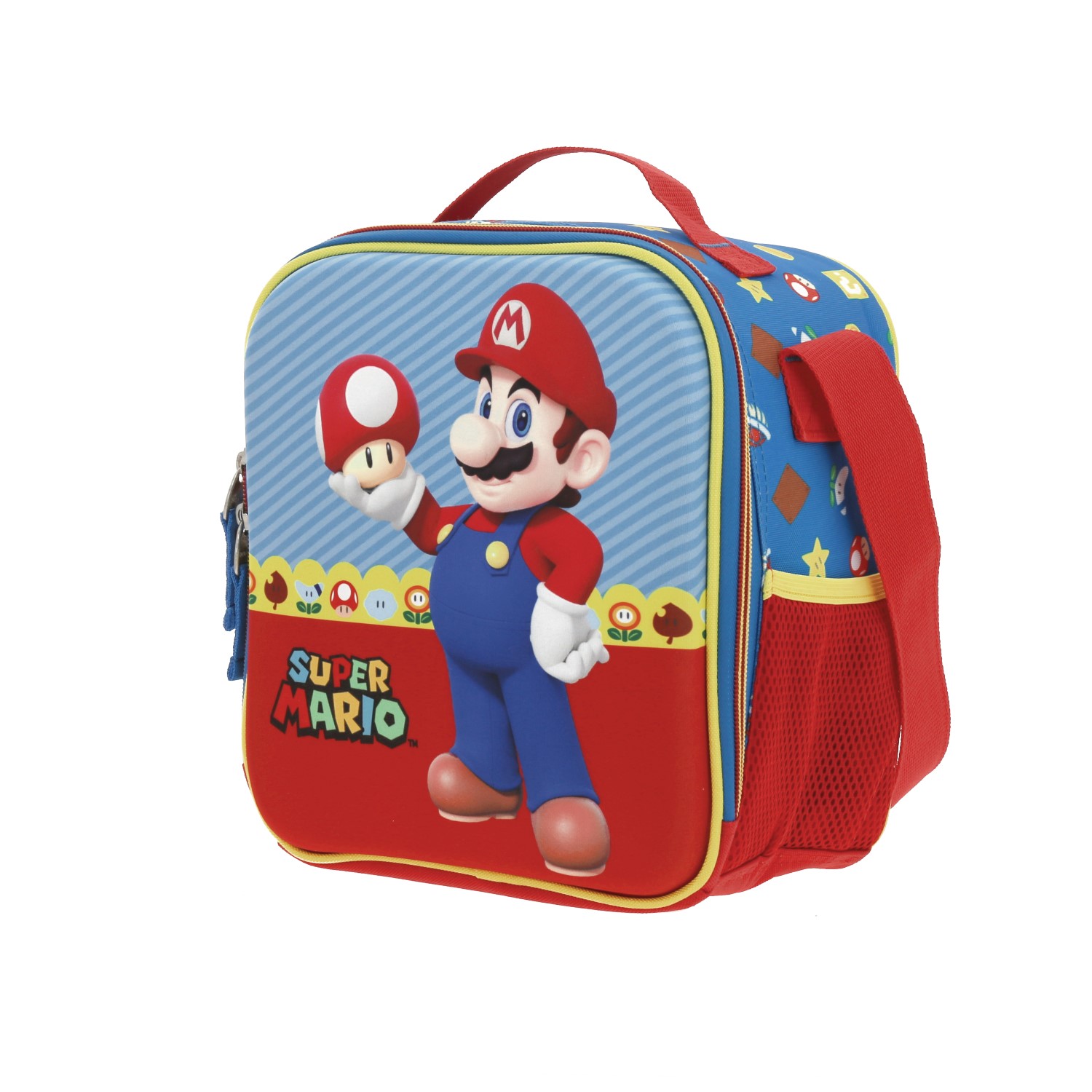 Lonchera escolar térmica Mario Bros by Chenson azul para niño – Ideal para primaria 2