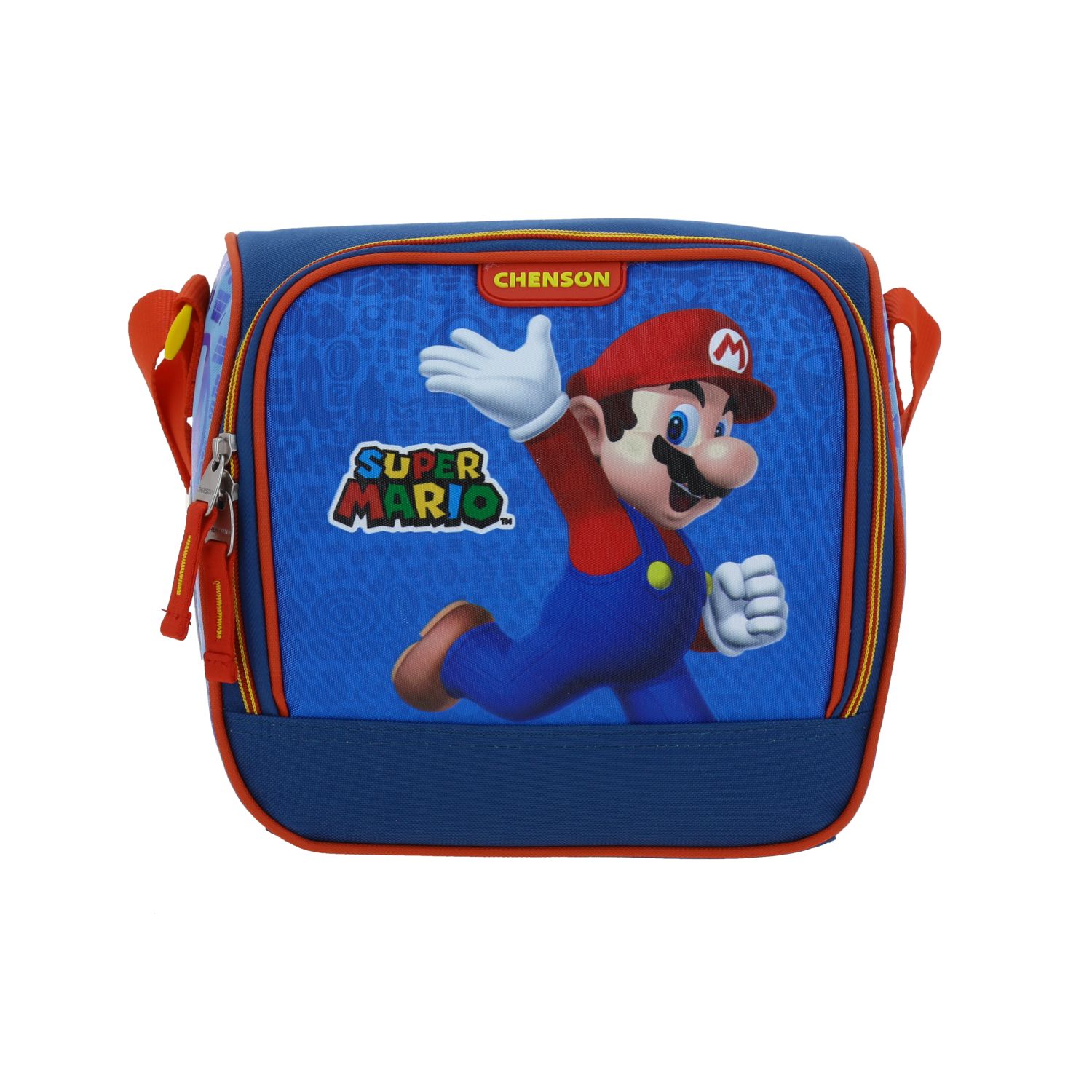 Lonchera escolar térmica Mario Bros by Chenson color azul para niño