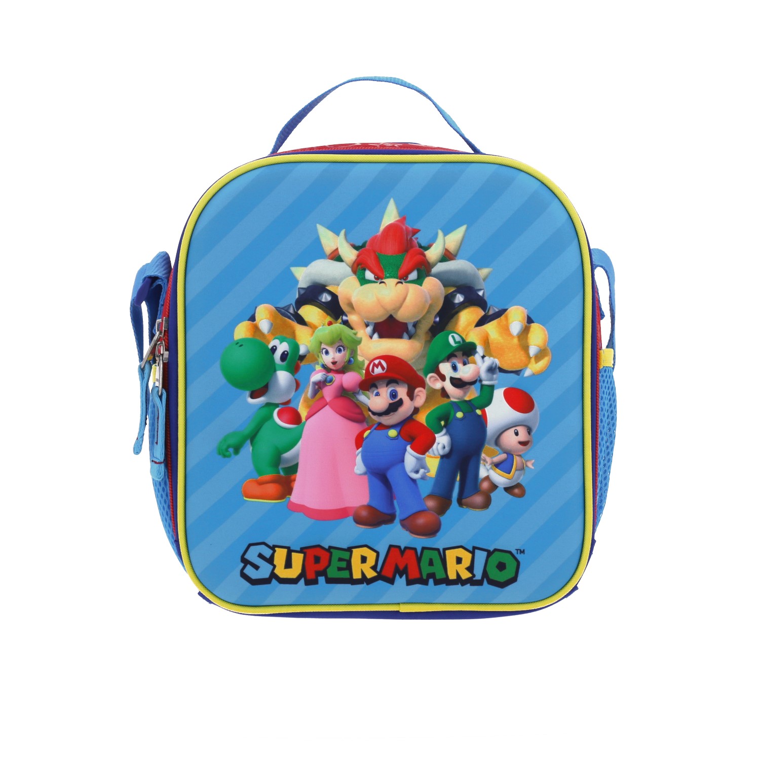 Lonchera escolar térmica Mario Bros roja para niño – Ideal para primaria