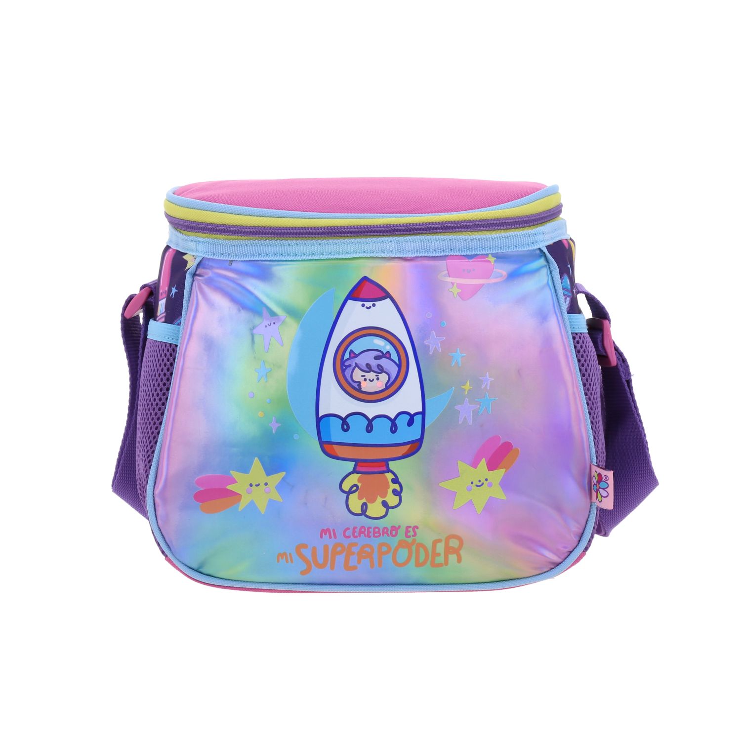 Lonchera escolar térmica Vania Bachur rosa para niña – Ideal para la primaria