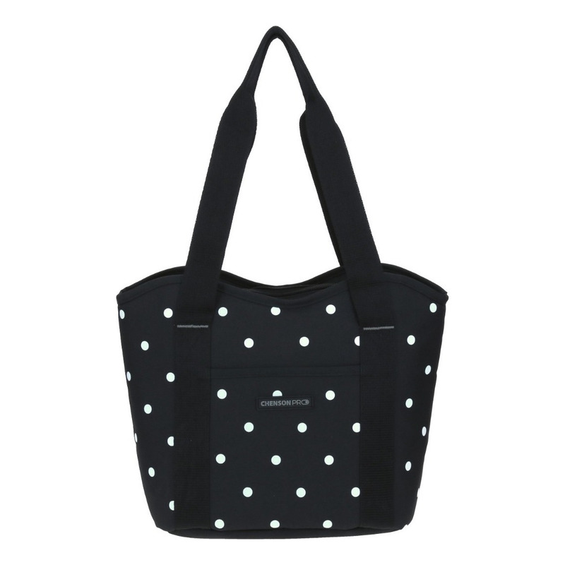 Lonchera Termica Chenson Pro Raze Negra Puntos Color Negro