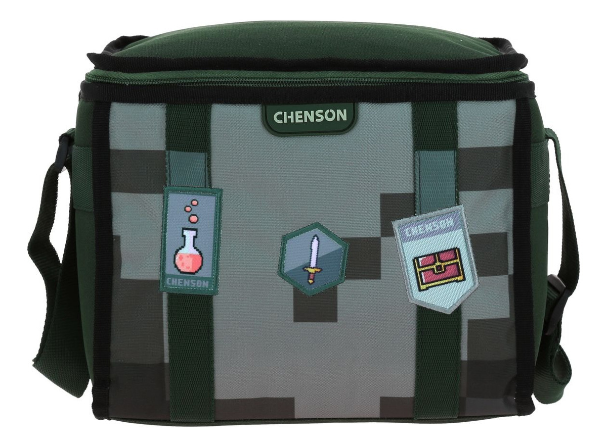Lonchera Termica Escolar Chenson Pixels Para Niño Co70538-g