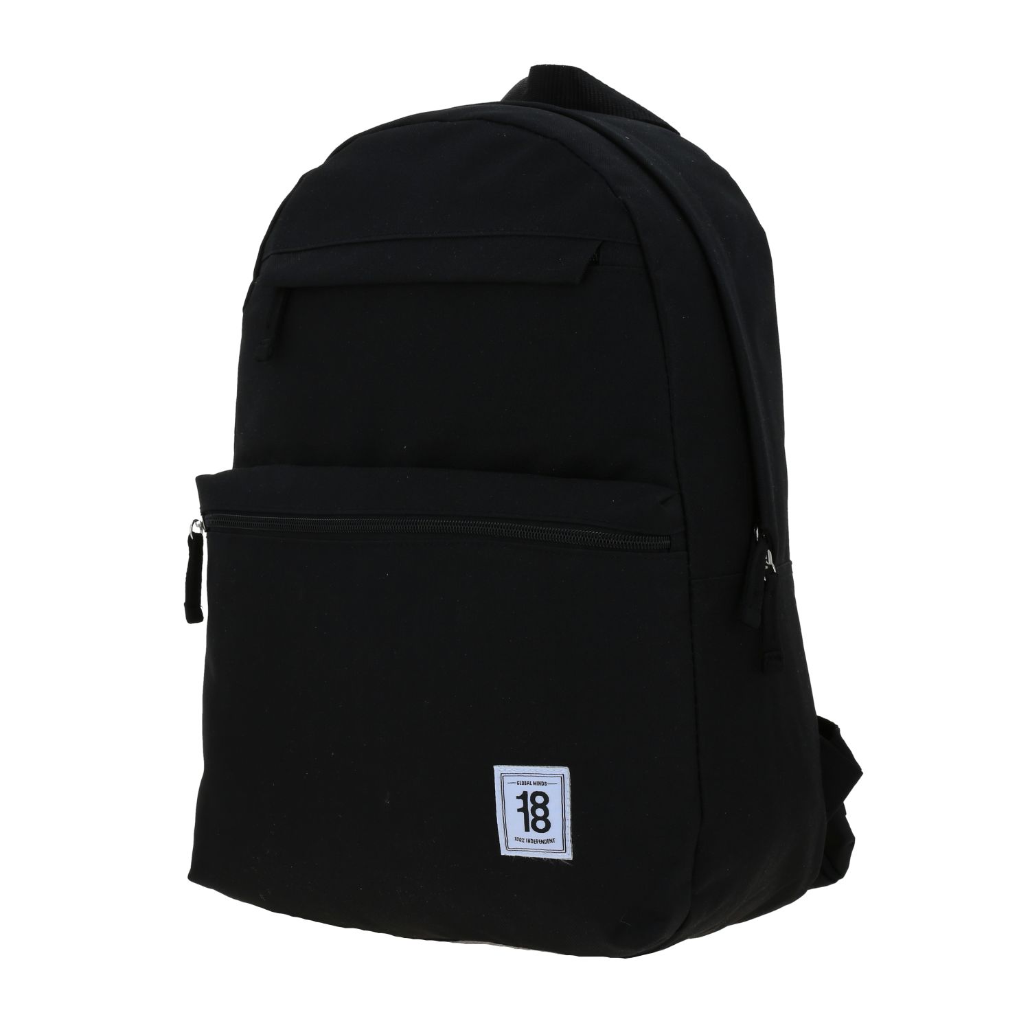 Mochila Escolar Juvenil 1818 by Chenson Negra con Doble Bolsillo Frontal 2
