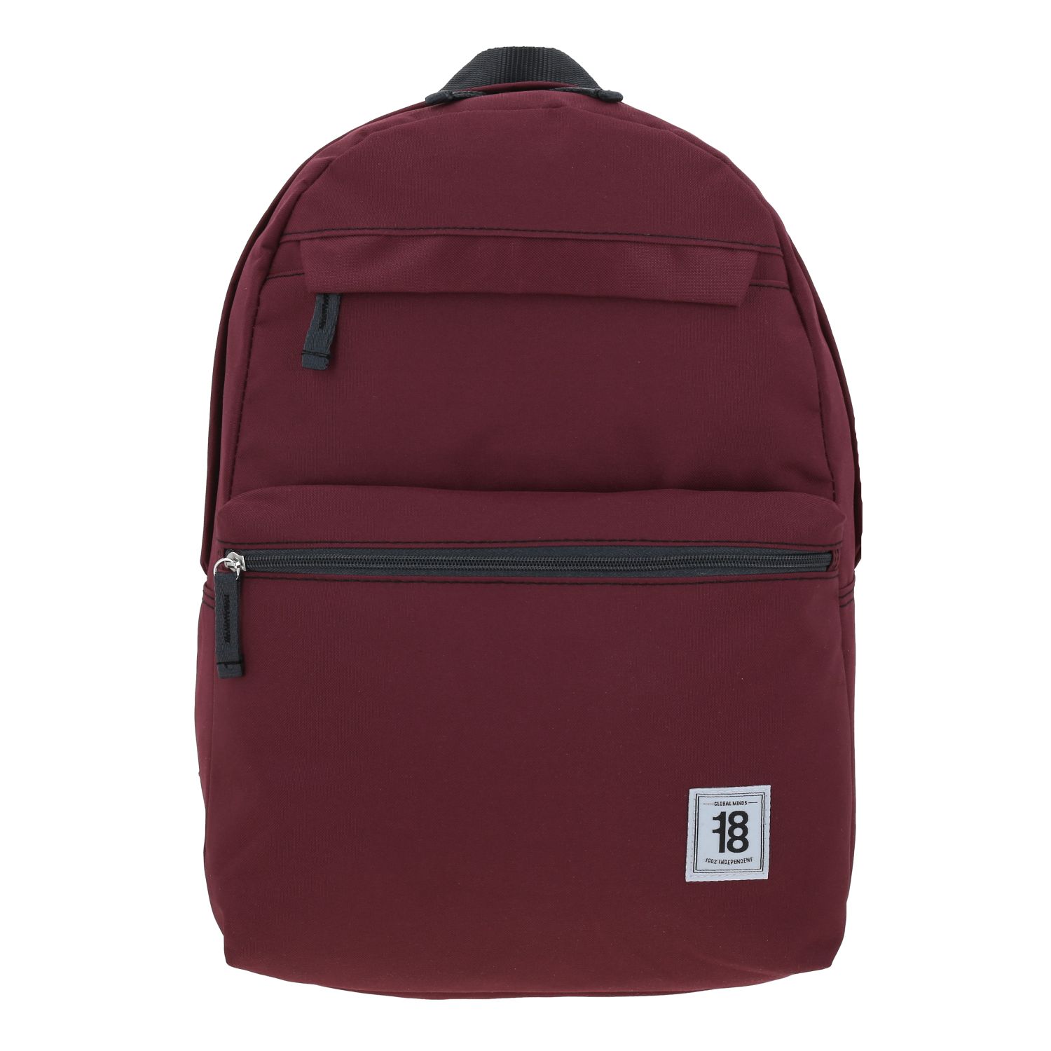 Mochila juvenil magenta 1818 by Chenson con doble bolsillo frontal