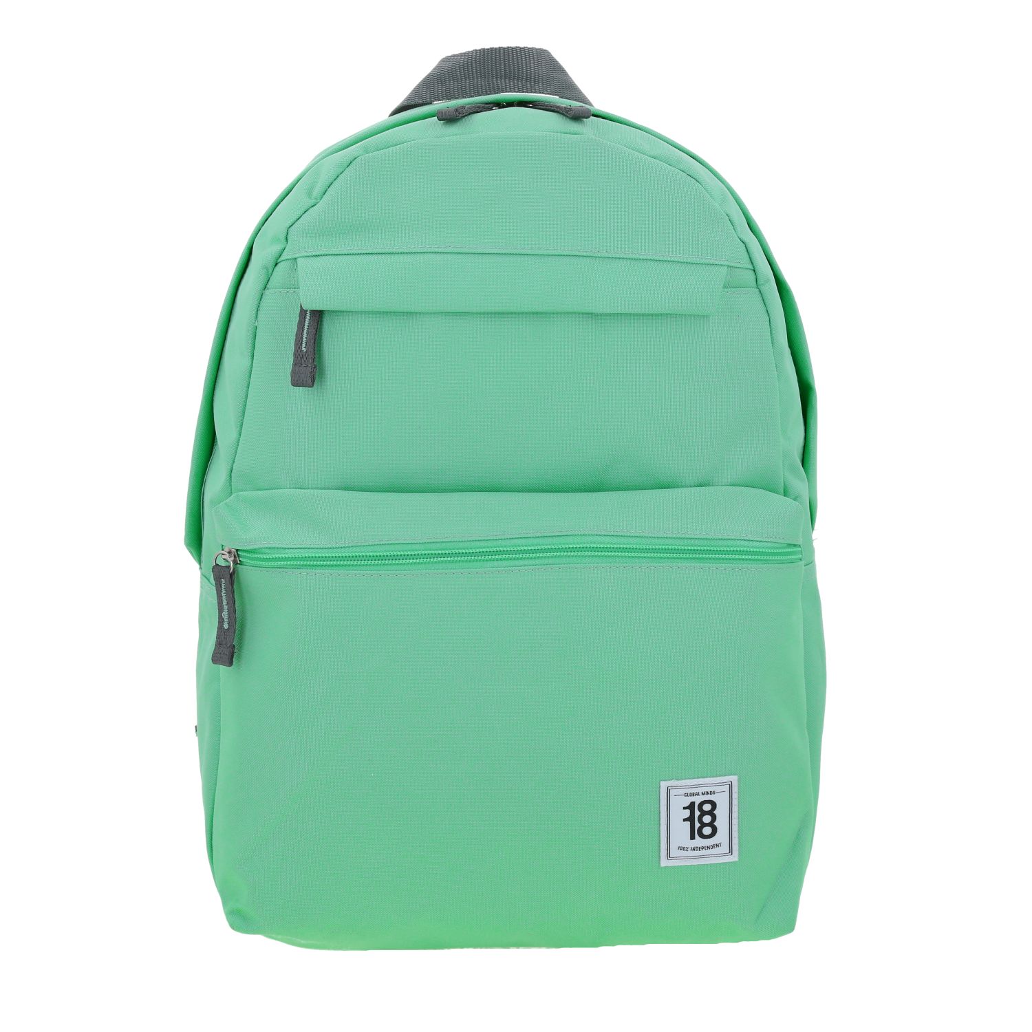 Mochila escolar juvenil turquesa 1818 by Chenson con doble bolsillo frontal
