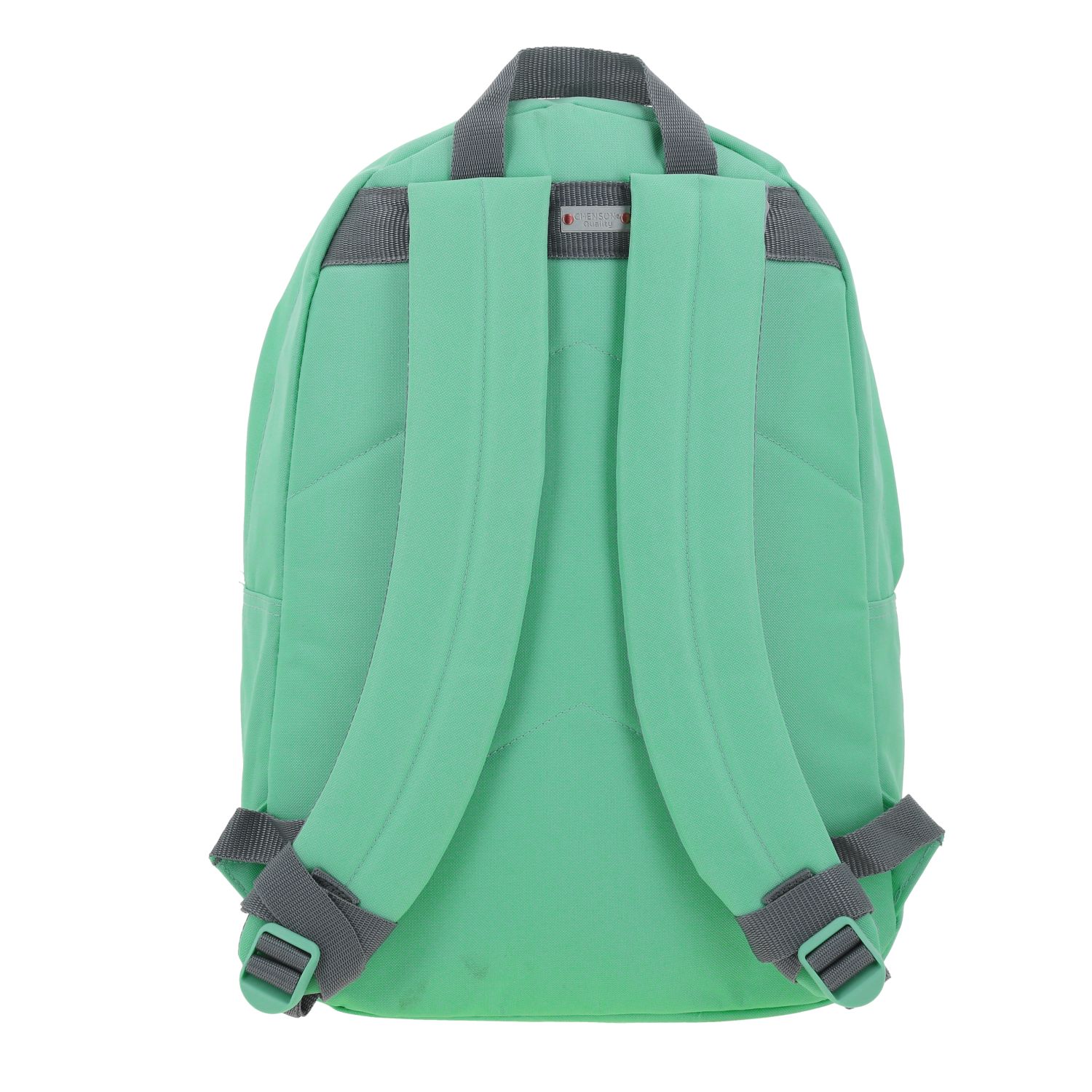 Mochila escolar juvenil turquesa 1818 by Chenson con doble bolsillo frontal 4