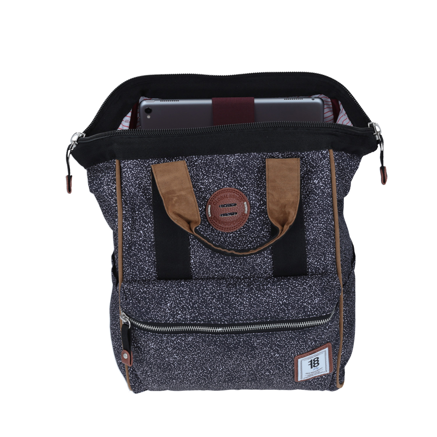 Mochila Escolar 1818 by Chenson Negro Porta Laptop 13" | Juvenil - vista 2
