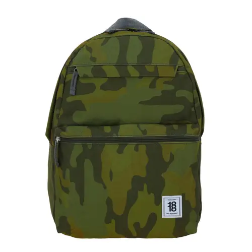 Mochila escolar juvenil 1818 by Chenson Verde seco con amplio compartimento 1