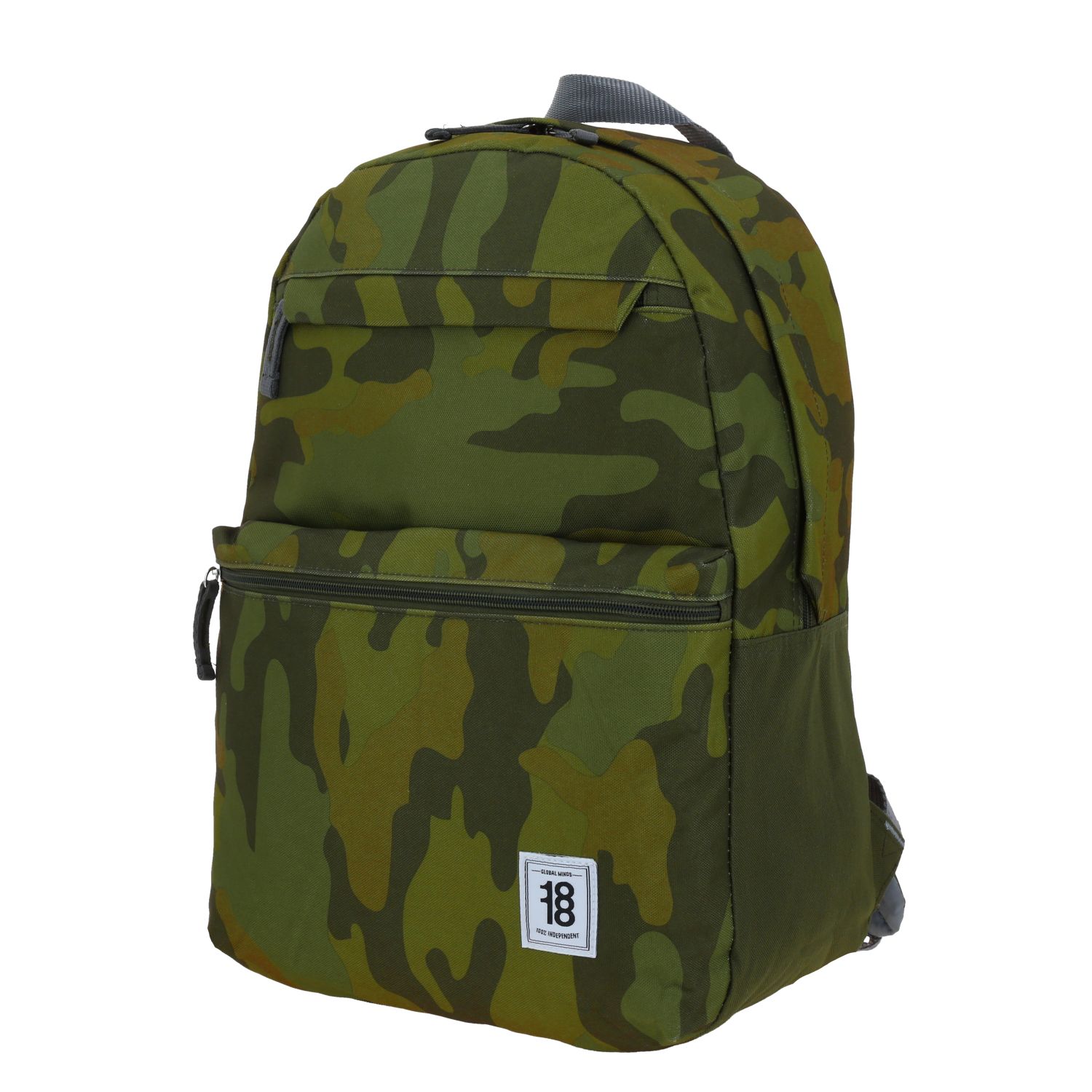 Mochila escolar juvenil 1818 by Chenson Verde seco con amplio compartimento 2