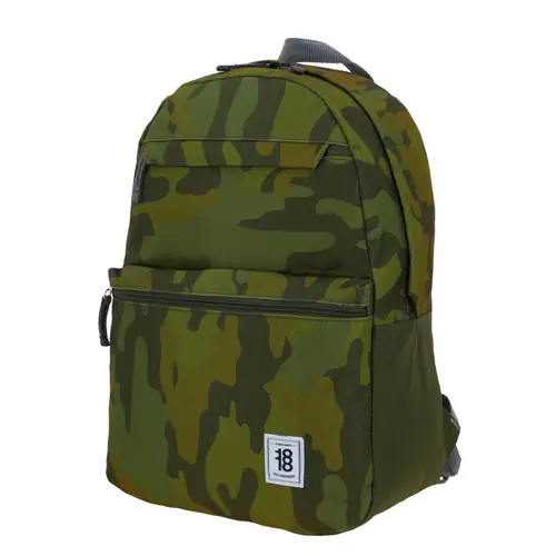 Mochila escolar juvenil 1818 by Chenson Verde seco con amplio compartimento 2