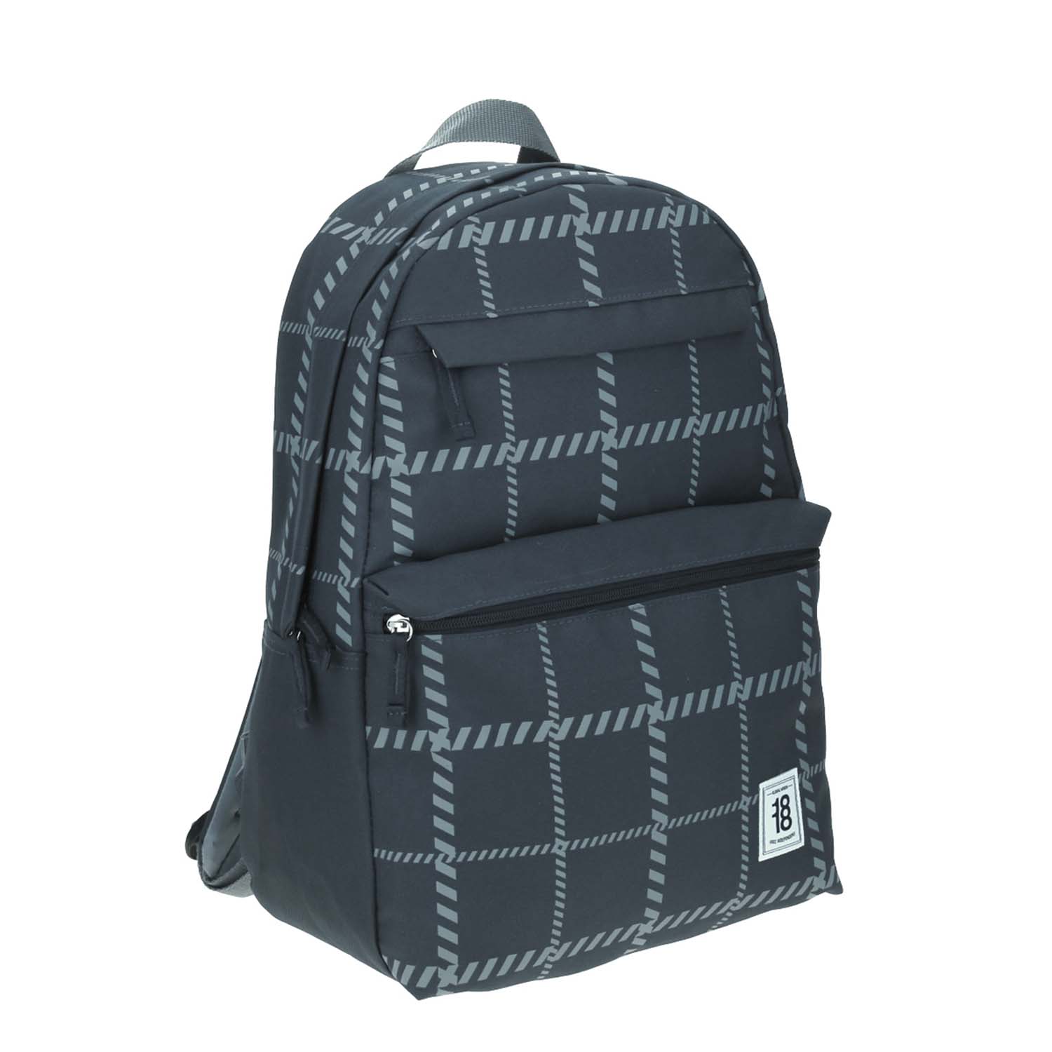 Mochila escolar juvenil 1818 by Chenson gris con amplio compartimento - vista 2