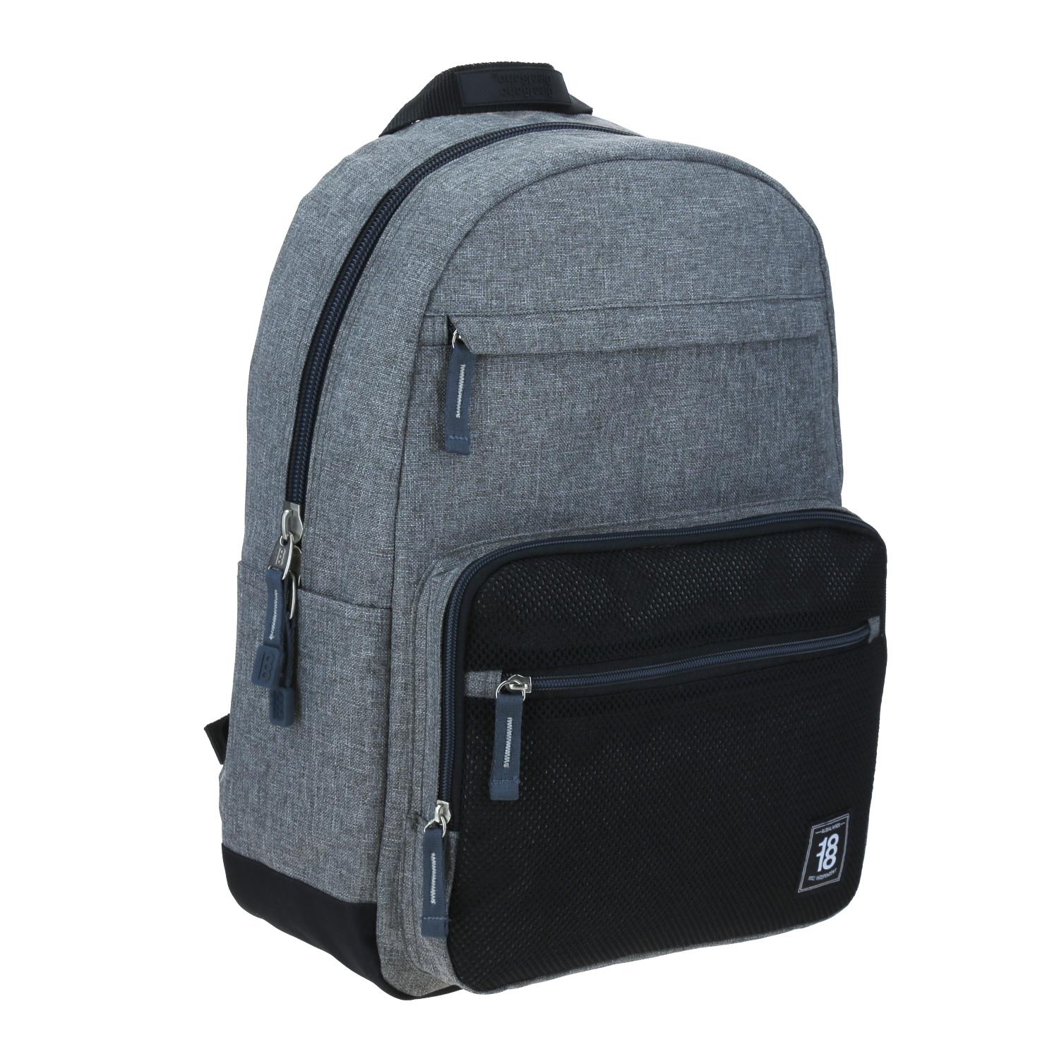 Mochila escolar juvenil 1818 by Chenson gris con amplio compartimento - vista 2