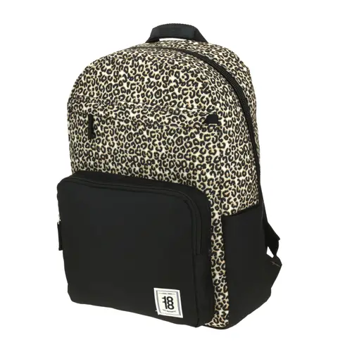 Mochila escolar juvenil 1818 by Chenson Amarillo con porta laptop - vista 2