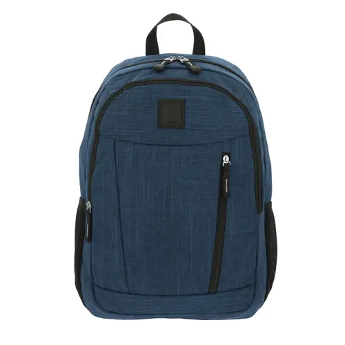 Mochila escolar juvenil 1818 by Chenson color azul con porta laptop