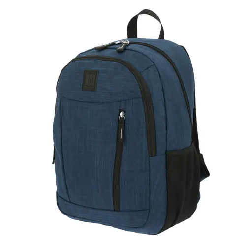 Mochila escolar juvenil 1818 by Chenson color azul con porta laptop - vista 2