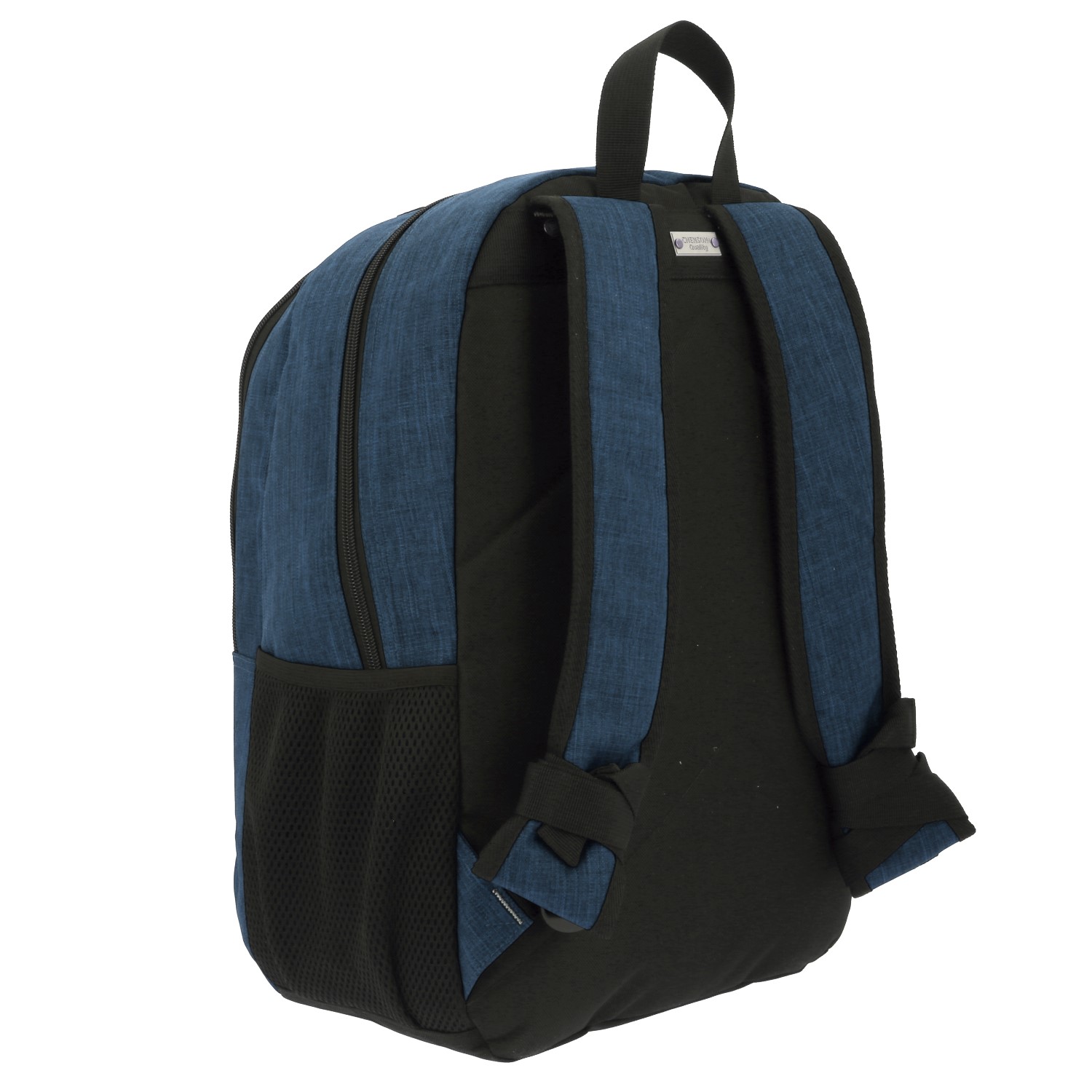 Mochila escolar juvenil 1818 by Chenson color azul con porta laptop 3