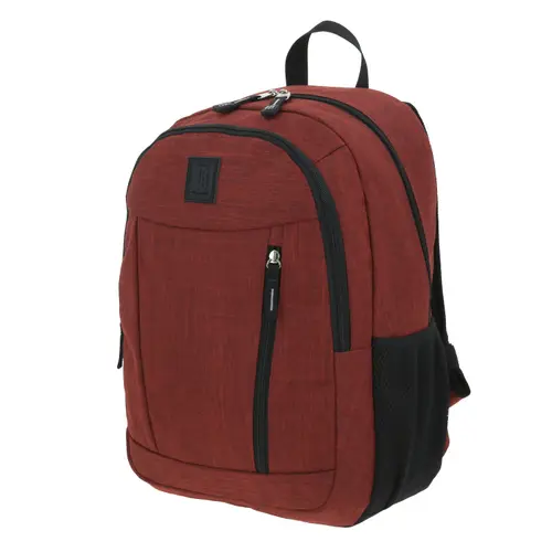 Mochila juvenil 1818 by Chenson magenta con porta laptop y amplios compartimentos - vista 2