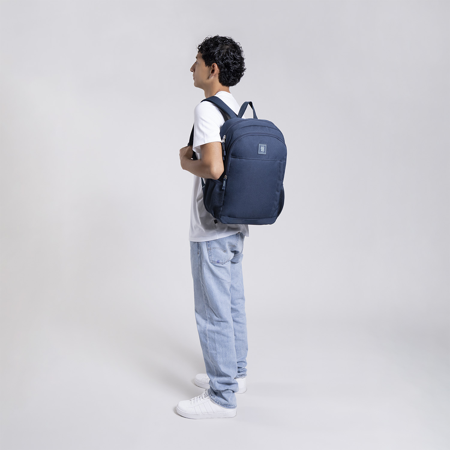 Mochila Escolar 1818 by Chenson Azul Marino con Compartimentos - vista 2