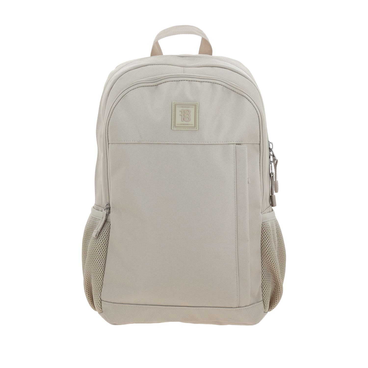 Mochila escolar juvenil 1818 by Chenson Beige con amplio compartimento