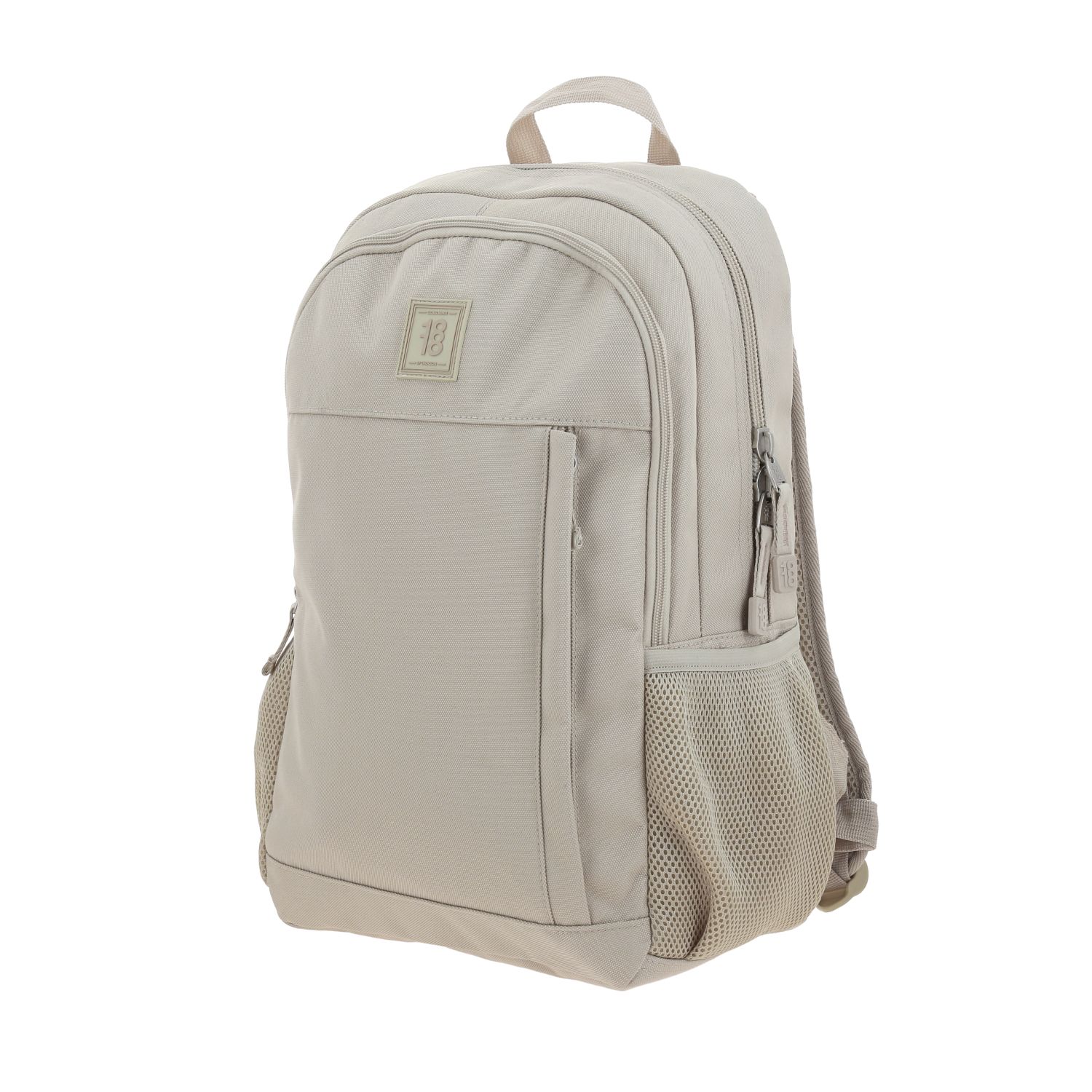 Mochila escolar juvenil 1818 by Chenson Beige con amplio compartimento 2
