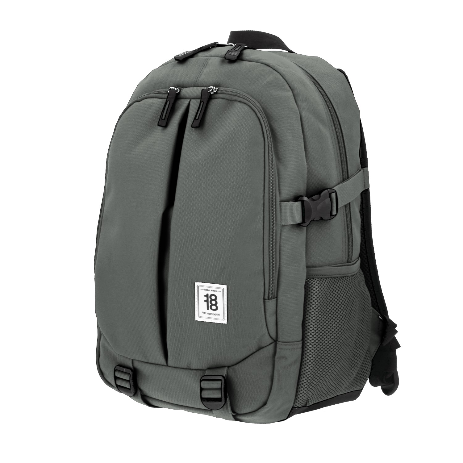 Mochila juvenil 1818 by Chenson gris con amplio compartimento 2