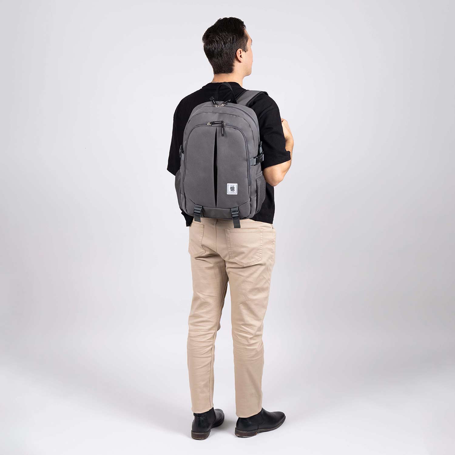 Mochila juvenil 1818 by Chenson gris con amplio compartimento - vista 2