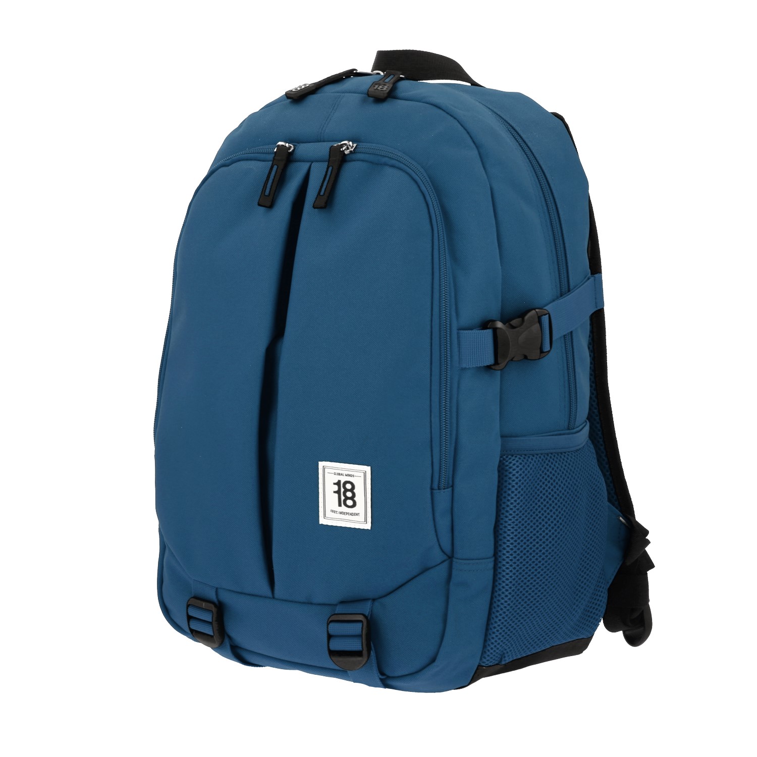Mochila escolar juvenil 1818 by Chenson color azul con amplio compartimento 2