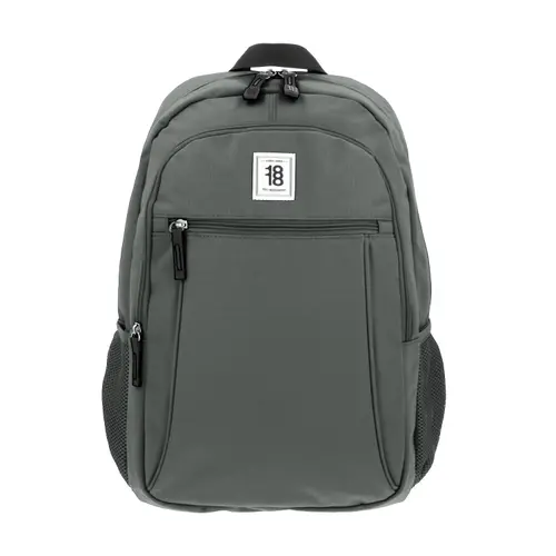 Mochila escolar juvenil 1818 by Chenson color gris con amplios compartimentos