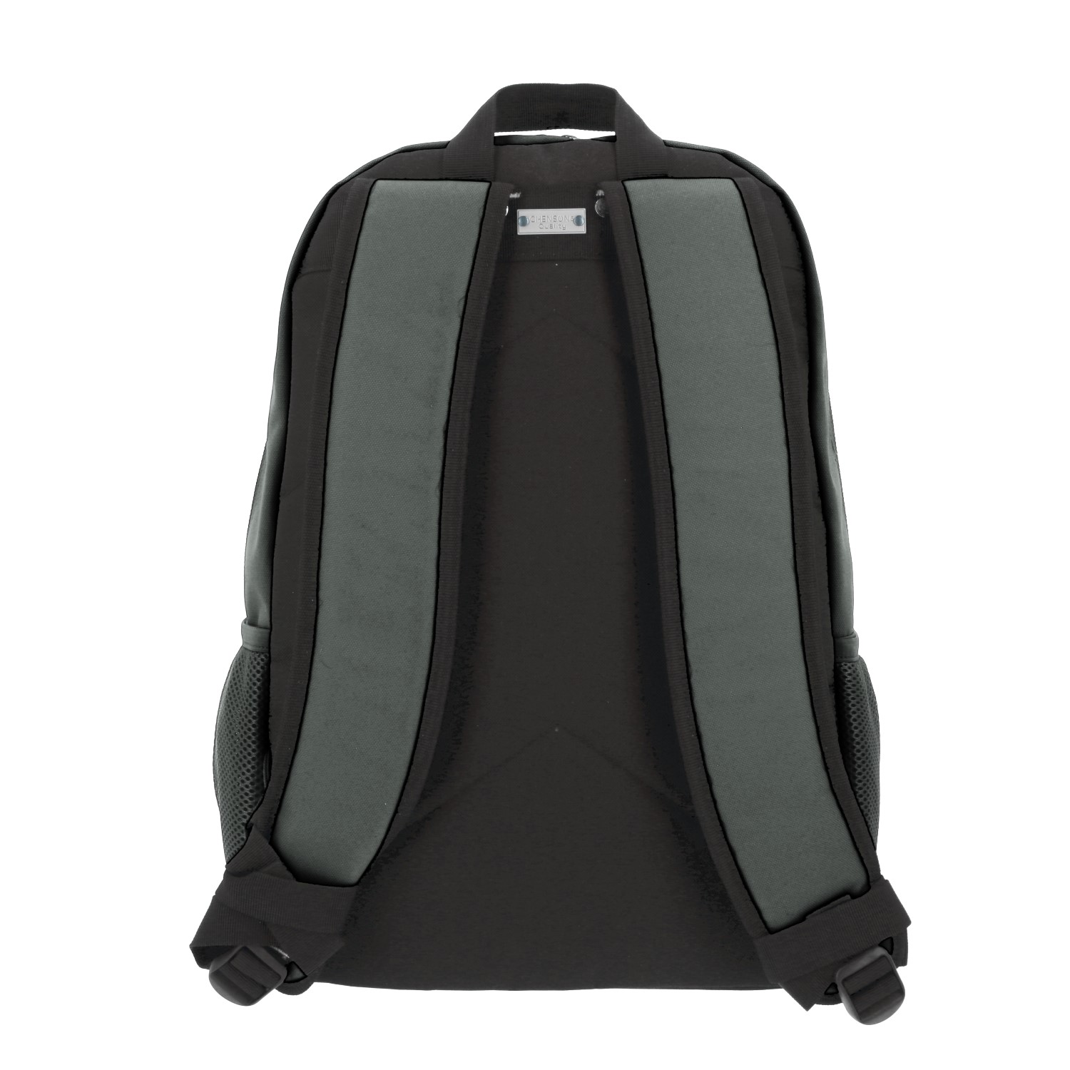 Mochila escolar juvenil 1818 by Chenson color gris con amplios compartimentos 4