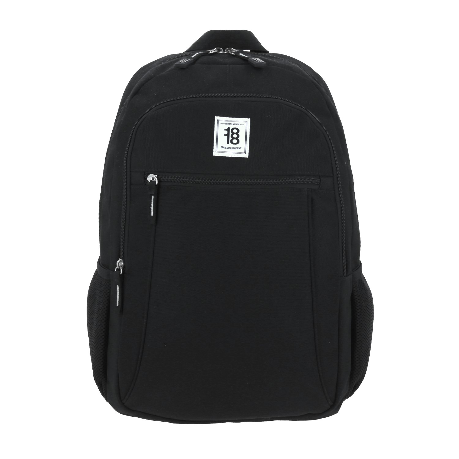 Mochila escolar juvenil 1818 by Chenson negra con amplio compartimento