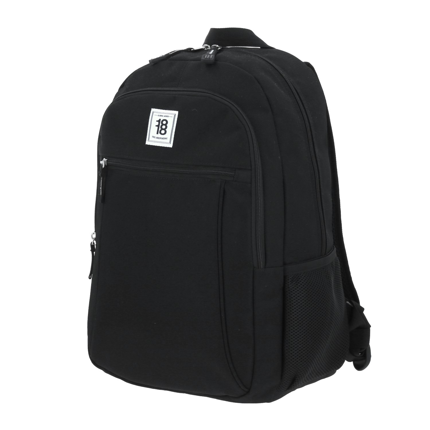 Mochila escolar juvenil 1818 by Chenson negra con amplio compartimento 2