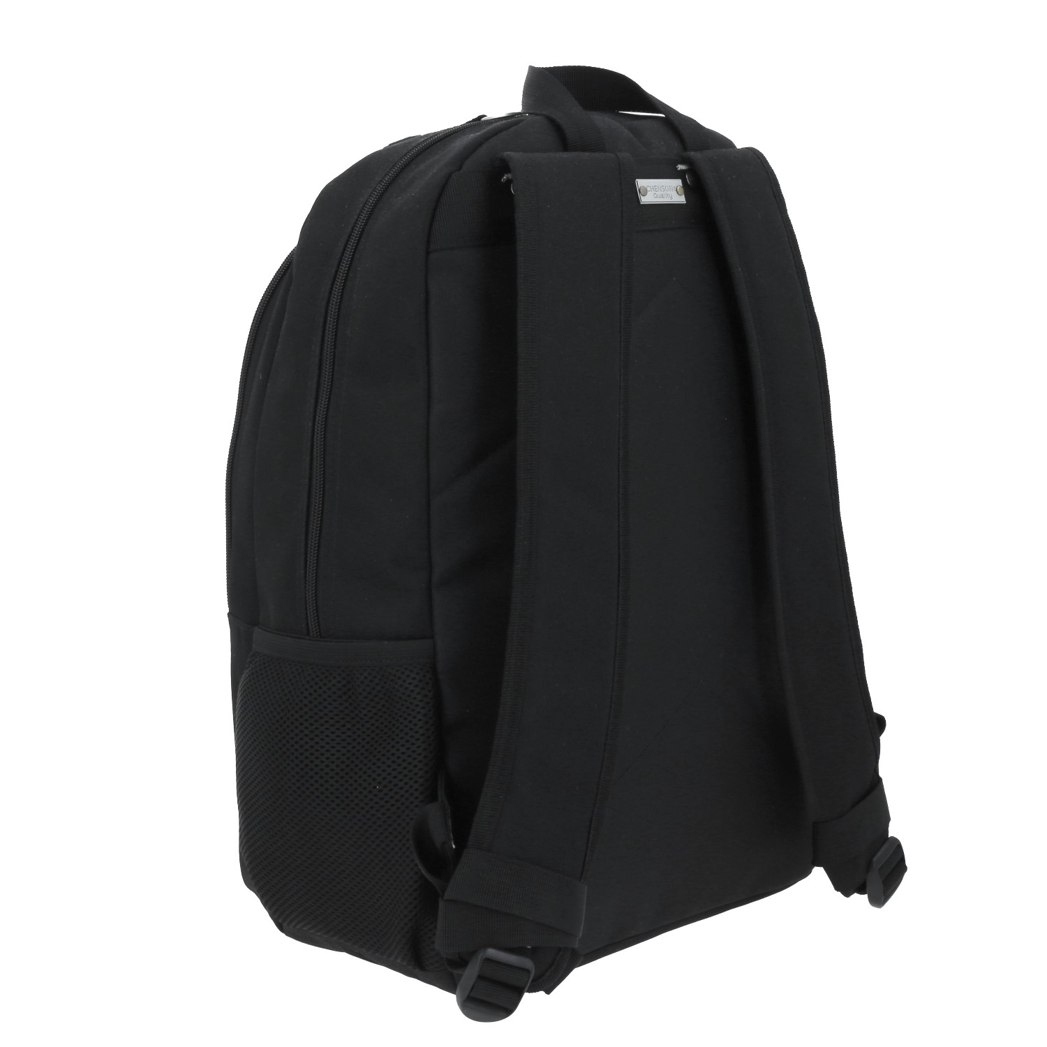 Mochila escolar juvenil 1818 by Chenson negra con amplio compartimento 3
