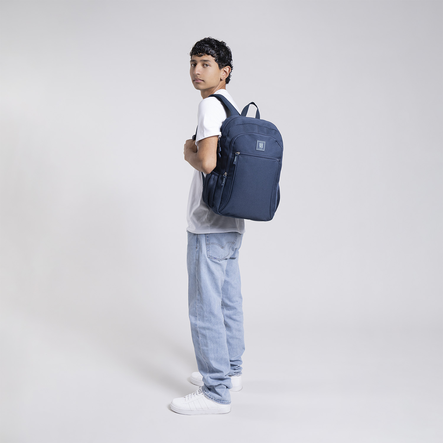 Mochila Escolar 1818 by Chenson Azul Marino - Compartimentos - vista 2