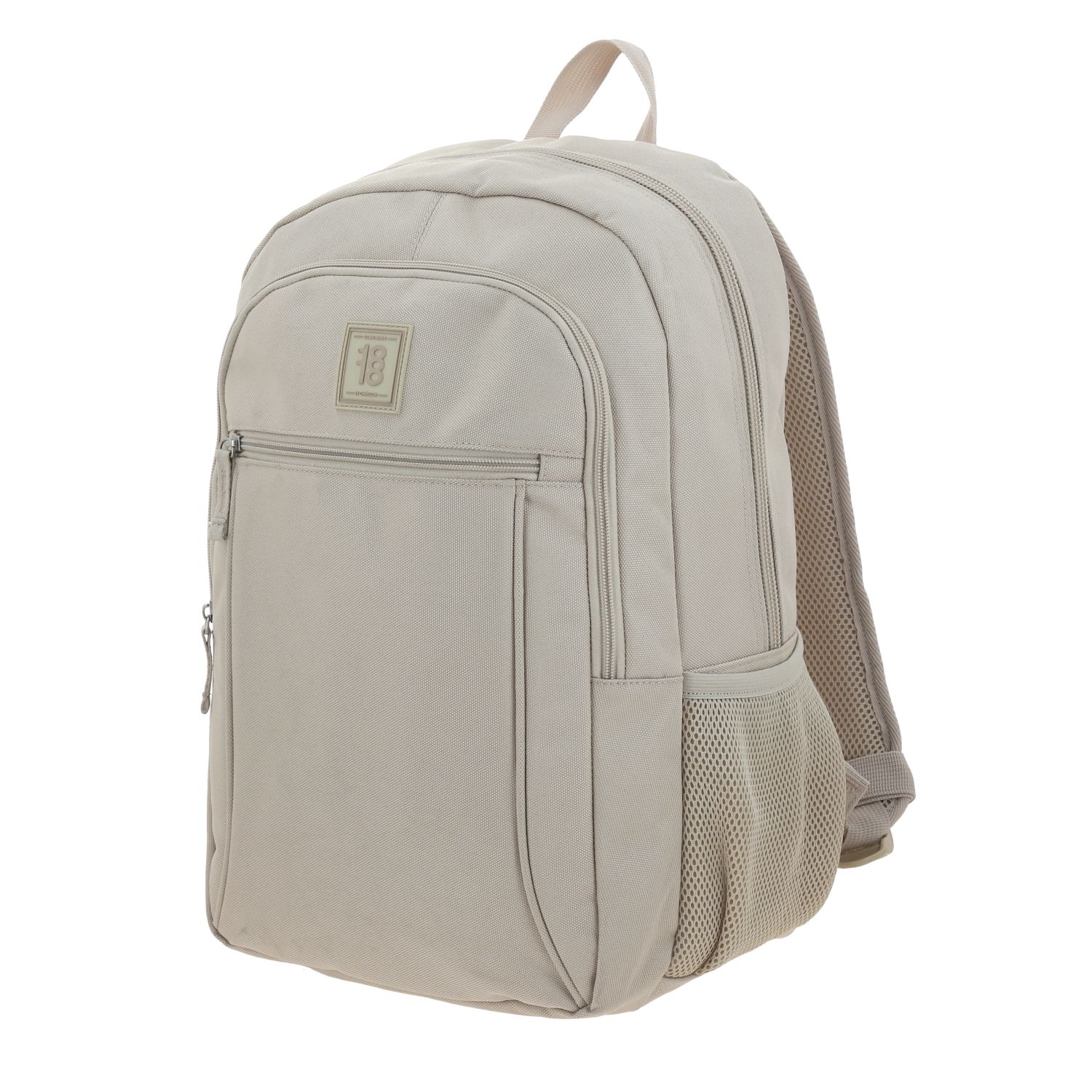 Mochila escolar juvenil 1818 by Chenson Beige con amplio compartimento 2