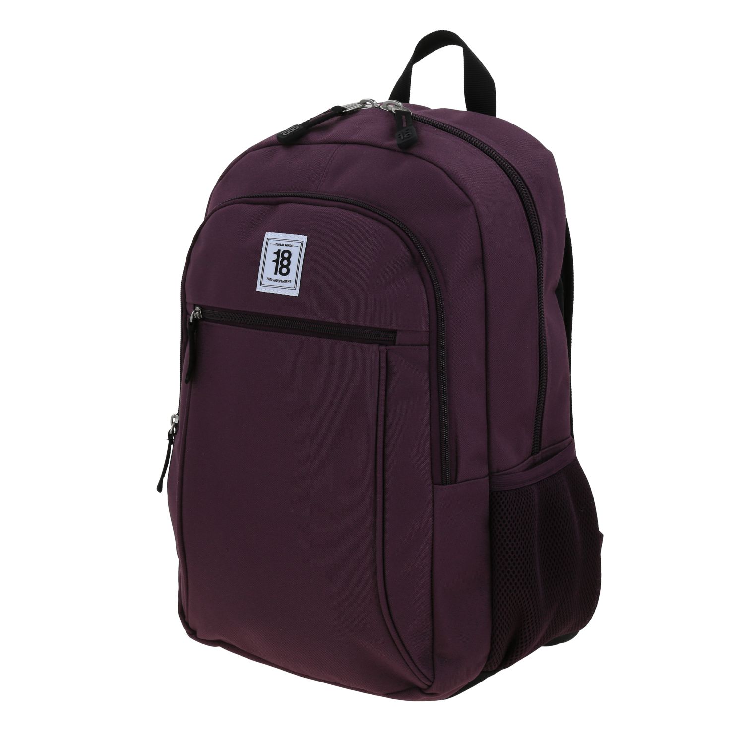 Mochila escolar juvenil 1818 by Chenson color uva con compartimento amplio 2
