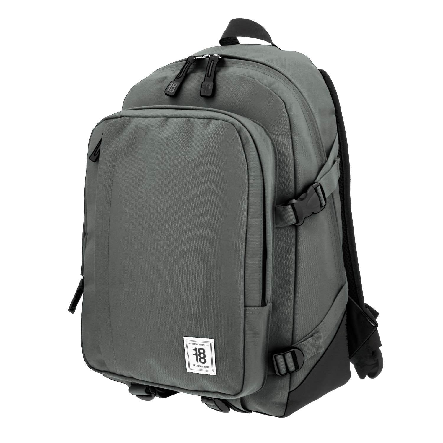 Mochila juvenil gris 1818 by Chenson con amplios compartimentos 2