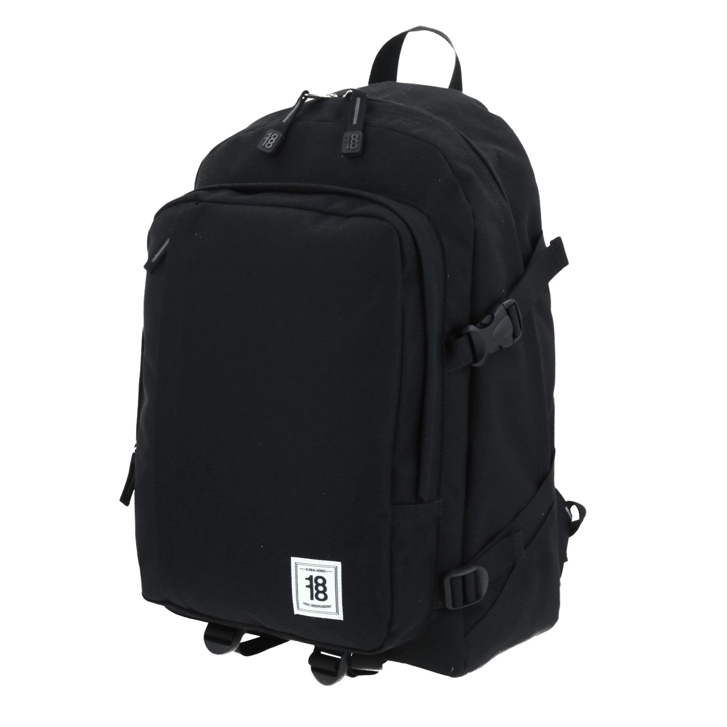 Mochila escolar juvenil 1818 by Chenson color negro con compartimentos 2