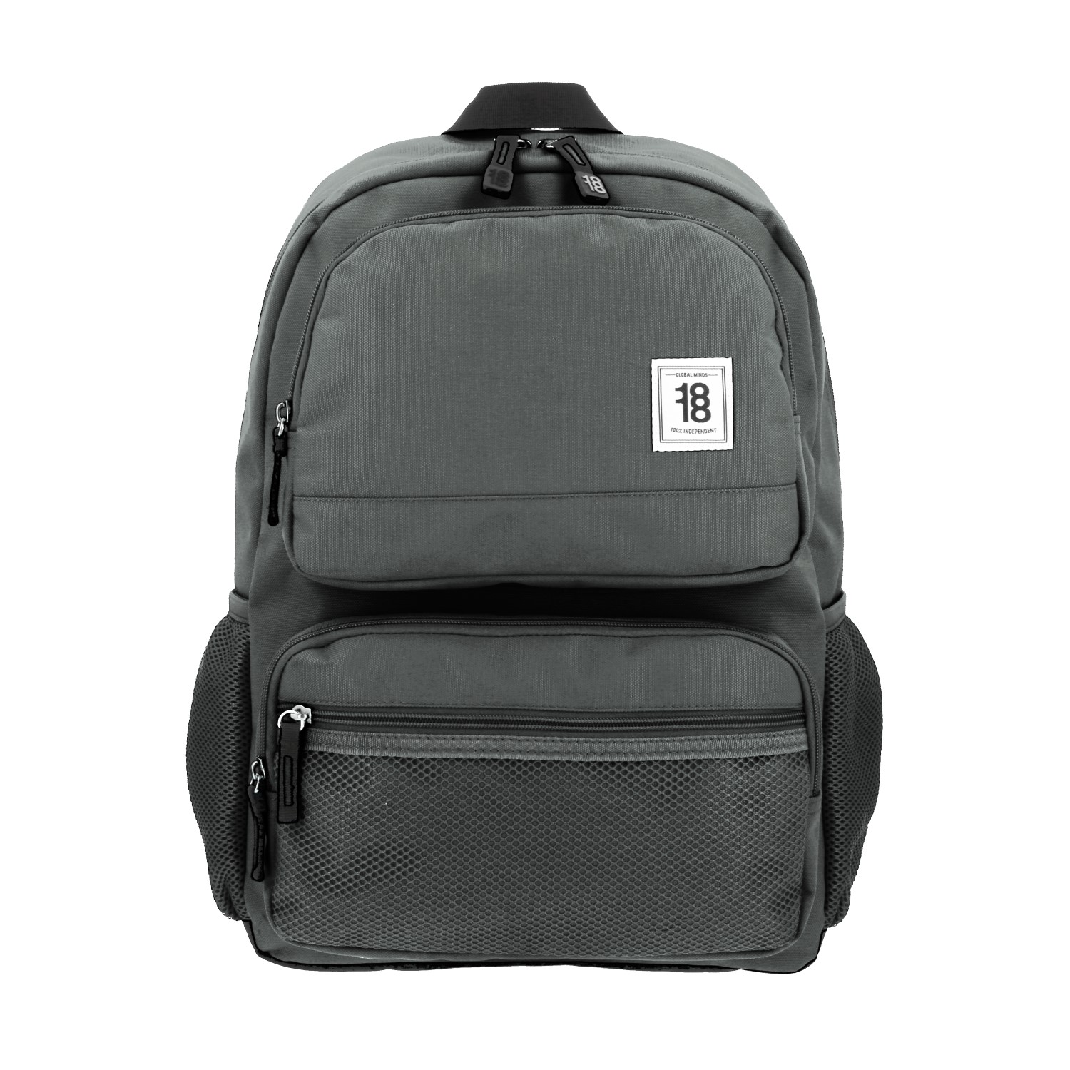 Mochila escolar juvenil 1818 by Chenson gris con amplio espacio