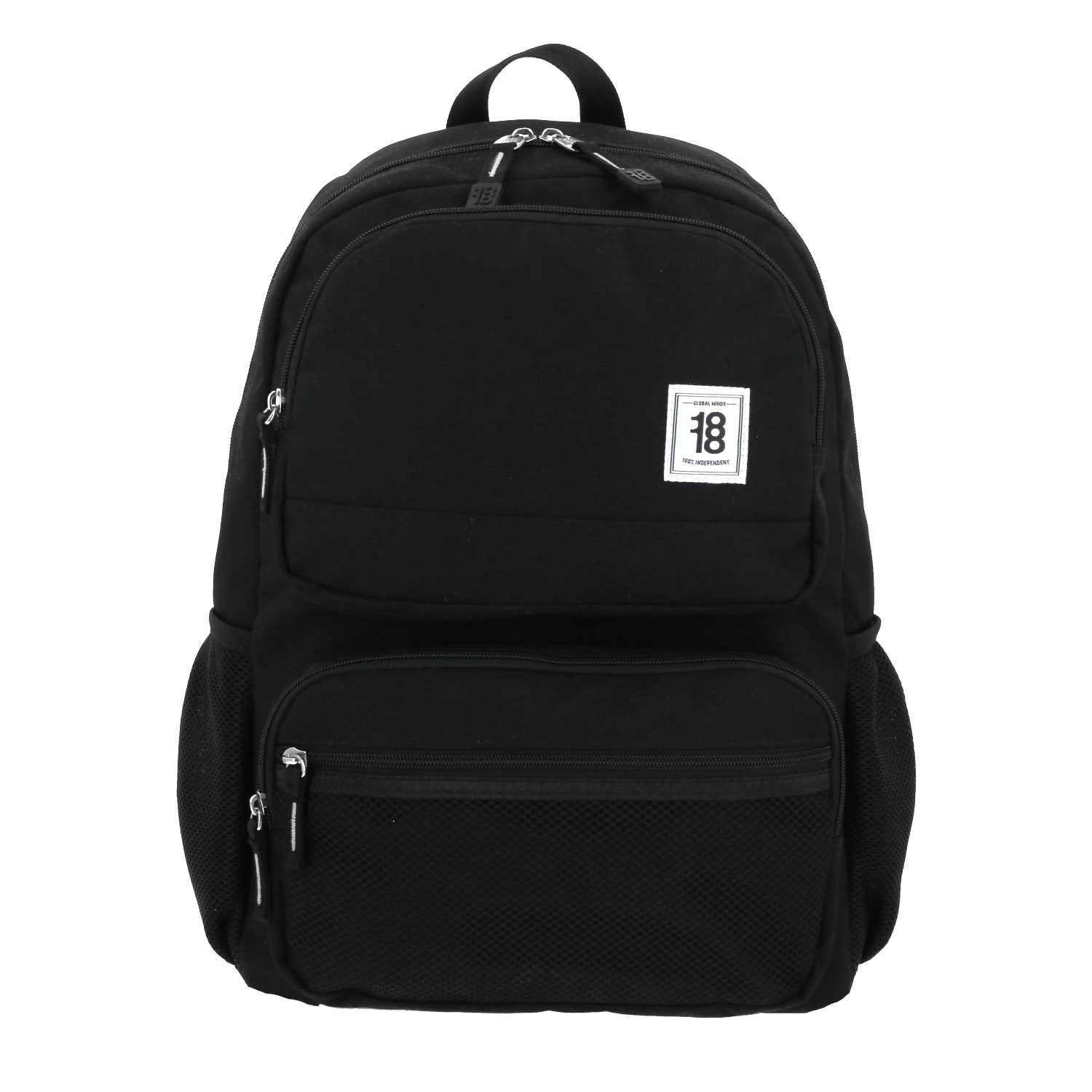 Mochila escolar juvenil 1818 by Chenson color negro con amplio espacio