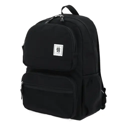 Mochila escolar juvenil 1818 by Chenson color negro con amplio espacio - vista 2