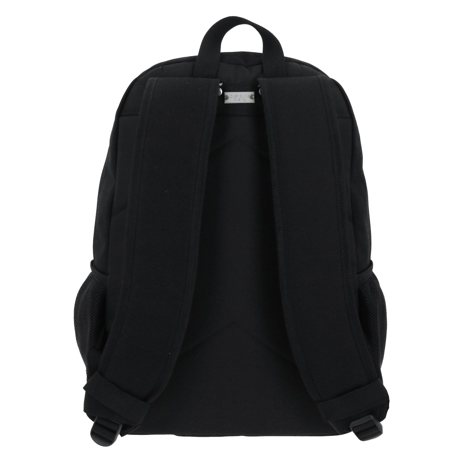 Mochila escolar juvenil 1818 by Chenson color negro con amplio espacio 4