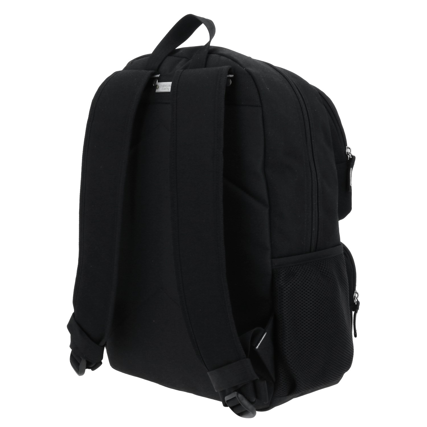 Mochila escolar juvenil 1818 by Chenson color negro con amplio espacio 5